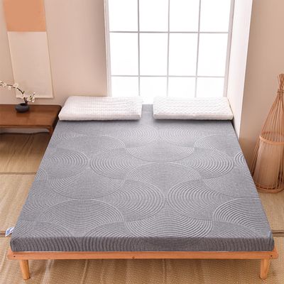 Cooling Bed Mattress Topper,2.4/3.5In Thick Cooling Gel Memory Foam Mattress Pad,Queen Memory Foam Mattress Topper,Medium Firm Mattress Topper with Removable Soft Cover,Gray 9cm,Queen