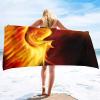ISILA Microfiber Quick Drying Phoenix Pattern Beach Towel Travel Beach Towel Lightweight Beach Towel Pool Swimming Pool Swimming Pool Travel view 2
