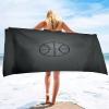 ISILA Oversized Sand-Free Towel Bathroom Swimming Pool Sports Bath Towel Microfiber Beach Towel Adult Teen boy, view 3