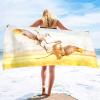 ISILA Summer Soft Towel Blanket 3D Pattern White Crane Print Large Bath Towel Pool Swimming Travel Beach Towel view 2
