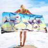 ISILA Summer Soft Towel Blanket 3D Pattern White Crane Print Large Bath Towel Pool Swimming Travel Beach Towel view 4