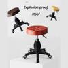 Rolling Stools Stool on Wheels Swivel Saddle Stool with Casters, Artist Stool with Red PU Synthetic Leather Seat, Adjustable Height 43-55cm, Weight Supported 160Kg, Rolling Sga (Style#3) The New view 4