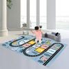 JCTQBHQF Hopscotch Rug for Kids,Fun Educational Game Play Mat, Non-Slip Numbers Learning Nursery Carpet for Playroom Children Bedroom Classroom Decor, Gift for Girls & Boys 55x79inch/140x200CM view 2