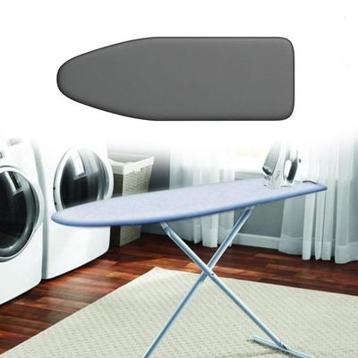 EMENAR Ironing Board Cover and Pad 36"x12" 39"x13" 43"x13" 48"x15", Standard Size Ironing Board Cover Scorch and Stain Resistant with Thick Padding (Color : Black, Size : 43"x13"(110x34cm))