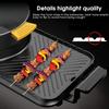 BBQ Smokeless Grill Electric Grill and Hot Pot, Multifunctional BBQ hot Pot Double Pot with 5 Temperature adjustments,Portable Home Electric Barbecue 2 in1 Outdoor Teppanyaki Grill/Shabu Pot (Size : view 4