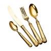 Gold Utensils Set Flatware Set for 4(16pcs) Mirror Effect Exquisite Ergonomic Family Gatherings Wedding Banquet Everyday Household Formal Occasions Best Gift Combo Include Fork Knife Spoon Set view 1