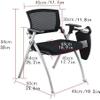 POCHY Luxury Folding Chair Stylish Folding Chair Office Chair Chair with Tablet Dining Chairs with Adjustable Armrests Training Chair Event Chair Comfortable view 2