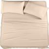 400 Thread Count Luxury Full Size, Sheet Set (4 Pc Set) 100% Egyptian Cotton Premium Long Staple Fits 16 Inch Deep Pocket Color Beige Solid Pattern view 3