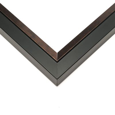 7x24 Rustic Brown Real Wood Picture Frame Width 1.25 Inches | Interior Frame Depth 0.75 Inches | Martino Modern Photo Frame Complete with UV Acrylic, Foam Board Backing & Hanging Hardware