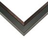 7x24 Rustic Brown Real Wood Picture Frame Width 1.25 Inches | Interior Frame Depth 0.75 Inches | Martino Modern Photo Frame Complete with UV Acrylic, Foam Board Backing & Hanging Hardware view 1