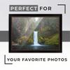 7x24 Rustic Brown Real Wood Picture Frame Width 1.25 Inches | Interior Frame Depth 0.75 Inches | Martino Modern Photo Frame Complete with UV Acrylic, Foam Board Backing & Hanging Hardware view 2