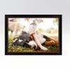 7x24 Rustic Brown Real Wood Picture Frame Width 1.25 Inches | Interior Frame Depth 0.75 Inches | Martino Modern Photo Frame Complete with UV Acrylic, Foam Board Backing & Hanging Hardware view 4