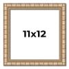 11x12 Frame Silver Bamboo Solid Wood Picture Frame | 1.5 Inch Moulding Width | Interior Frame Depth 0.5 Inches | Beechey Bamboo Frame with UV Acrylic Plexiglass, Foam Board Backing & Hanging Hardware view 1