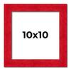 10x10 Frame Red Burl Solid Wood Picture Frame Width 1.75 Inches | Interior Frame Depth 0.5 Inches | Evander Bohemian Photo Frame Complete with UV Acrylic, Foam Board Backing & Hanging Hardware view 1