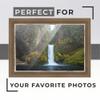 26x9 Frame Grey Real Wood Picture Frame Width 1.75 Inches | Interior Frame Depth 0.5 Inches | Charleston Charcoal Modern Photo Frame Complete with UV Acrylic, Foam Board Backing & Hanging Hardware view 2