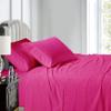 400 Thread Count Luxury Queen Size, Sheet Set (4 Pc Set) 100% Egyptian Cotton Premium Long Staple Fits 16 Inch Deep Pocket Color Hot Pink Stripe Pattern view 2