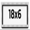 18x6 Frame Brushed Silver Solid Wood Picture Frame | 0.75 Inch Moulding Width | Rabbet Depth 0.75 Inches | Shadow Box with UV Acrylic Plexiglass, Foam Board Backing & Hanging Hardware view 1