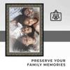 18x30 Frame Silver Real Wood Picture Frame Width 1.75 Inches | Interior Frame Depth 0.5 Inches | Fabrizio Ornate Photo Frame Complete with UV Acrylic, Foam Board Backing & Hanging Hardware view 4