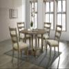 Acme Furniture Parfield 19" Fabric Side Chairs in Cream/Weathered Oak (Set of 2) view 2