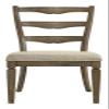 Acme Furniture Parfield 19" Fabric Side Chairs in Cream/Weathered Oak (Set of 2) view 4
