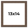 13x14 Frame Golden Caramel Solid Wood Bronze Picture Frame | 1.25 Inch Moulding Width | 0.5 Inch Frame Depth | Complete with UV Acrylic Plexiglass, Foam Board Backing & Hanging Hardware Included view 1