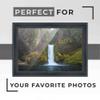 10x21 Frame Black Real Wood Picture Frame Width 1.5 Inches | Interior Frame Depth 0.5 Inches | Castle Black Traditional Photo Frame Complete with UV Acrylic, Foam Board Backing & Hanging Hardware view 2