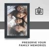 10x21 Frame Black Real Wood Picture Frame Width 1.5 Inches | Interior Frame Depth 0.5 Inches | Castle Black Traditional Photo Frame Complete with UV Acrylic, Foam Board Backing & Hanging Hardware view 3