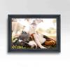 10x21 Frame Black Real Wood Picture Frame Width 1.5 Inches | Interior Frame Depth 0.5 Inches | Castle Black Traditional Photo Frame Complete with UV Acrylic, Foam Board Backing & Hanging Hardware view 4