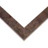 10x20 Frame Brown Burl Real Wood Picture Frame Width 1.625 Inches | Interior Frame Depth 0.5 Inches | Dracon Mid Century Photo Frame Complete with UV Acrylic, Foam Board Backing & Hanging Hardware view 3