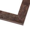 10x20 Frame Brown Burl Real Wood Picture Frame Width 1.625 Inches | Interior Frame Depth 0.5 Inches | Dracon Mid Century Photo Frame Complete with UV Acrylic, Foam Board Backing & Hanging Hardware view 4