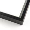 10x45 Frame Black Real Wood Picture Frame Width 1 Inches | Interior Frame Depth 0.75 Inches | Hightower Modern Photo Frame Complete with UV Acrylic, Foam Board Backing & Hanging Hardware view 3
