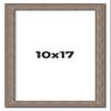 10x17 Knotty Brown Real Wood Picture Frame Width 1.25 Inches | Interior Frame Depth 0.5 Inches | Holden Distressed Photo Frame Complete with UV Acrylic, Foam Board Backing & Hanging Hardware view 1