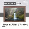 10x12 Distressed Brown Real Wood Picture Frame Width 1.25 Inches | Interior Depth 0.5 Inches | Cocoa Distressed Photo Frame Complete with UV Acrylic, Foam Board Backing & Hanging Hardware view 2