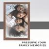 10x12 Distressed Brown Real Wood Picture Frame Width 1.25 Inches | Interior Depth 0.5 Inches | Cocoa Distressed Photo Frame Complete with UV Acrylic, Foam Board Backing & Hanging Hardware view 3