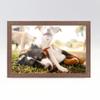 10x12 Distressed Brown Real Wood Picture Frame Width 1.25 Inches | Interior Depth 0.5 Inches | Cocoa Distressed Photo Frame Complete with UV Acrylic, Foam Board Backing & Hanging Hardware view 4