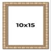 10x15 Frame Silver Bamboo Solid Wood Picture Frame | 1.5 Inch Moulding Width | Interior Frame Depth 0.5 Inches | Beechey Bamboo Frame with UV Acrylic Plexiglass, Foam Board Backing & Hanging Hardware view 1