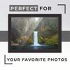 10x13 Frame Black Real Wood Picture Frame Width 1.25 Inches | Interior Frame Depth 0.5 Inches | Gessato Red Modern Photo Frame Complete with UV Acrylic, Foam Board Backing & Hanging Hardware view 2