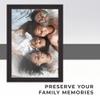 10x13 Frame Black Real Wood Picture Frame Width 1.25 Inches | Interior Frame Depth 0.5 Inches | Gessato Red Modern Photo Frame Complete with UV Acrylic, Foam Board Backing & Hanging Hardware view 3