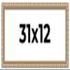 31x12 Frame Silver Bamboo Solid Wood Picture Frame | 1.5 Inch Moulding Width | Interior Frame Depth 0.5 Inches | Beechey Bamboo Frame with UV Acrylic Plexiglass, Foam Board Backing & Hanging Hardware view 1