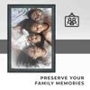 13x15 Frame Black Real Wood Picture Frame Width 1.25 Inches | Interior Frame Depth 0.25 Inches | Asbury Black Modern Photo Frame Complete with UV Acrylic, Foam Board Backing & Hanging Hardware view 2
