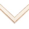 10x18 Frame White Real Wood Picture Frame Width 1.25 Inches | Interior Frame Depth 0.5 Inches | Kairos Mid Century Photo Frame Complete with UV Acrylic, Foam Board Backing & Hanging Hardware view 1