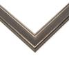 10x10 Frame Silver Real Wood Picture Frame Width 1.25 Inches | Interior Frame Depth 0.5 Inches | Macey Mid Century Photo Frame Complete with UV Acrylic, Foam Board Backing & Hanging Hardware view 3