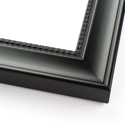 20x46 Frame Black Real Wood Picture Frame Width 1.5 Inches | Interior Frame Depth 0.5 Inches | Castle Black Traditional Photo Frame Complete with UV Acrylic, Foam Board Backing & Hanging Hardware