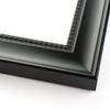 20x46 Frame Black Real Wood Picture Frame Width 1.5 Inches | Interior Frame Depth 0.5 Inches | Castle Black Traditional Photo Frame Complete with UV Acrylic, Foam Board Backing & Hanging Hardware view 1