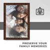10x45 Walnut Brown Veneer Real Wood Picture Frame Width 1.25 Inches | Interior Frame Depth 0.5 Inches | Gaetano Traditional Photo Frame Complete with UV Acrylic, Foam Board Backing & Hanging Hardware view 2