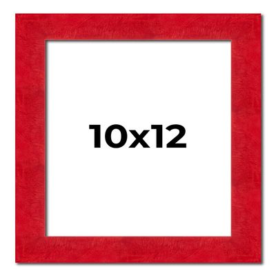 10x12 Frame Red Burl Solid Wood Picture Frame Width 1.75 Inches | Interior Frame Depth 0.5 Inches | Evander Traditional Photo Frame Complete with UV Acrylic, Foam Board Backing & Hanging Hardware