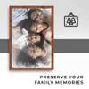 12x16 Light Brown Veneer Real Wood Picture Frame Width 0.75 Inches | Interior Frame Depth 0.5 Inches | Veneer Photo Frame Complete with UV Acrylic, Foam Board Backing & Hanging Hardware view 2