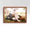 12x16 Light Brown Veneer Real Wood Picture Frame Width 0.75 Inches | Interior Frame Depth 0.5 Inches | Veneer Photo Frame Complete with UV Acrylic, Foam Board Backing & Hanging Hardware view 4