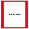 13x38 Frame Red Burl Solid Wood Picture Frame Width 1.75 Inches | Interior Frame Depth 0.5 Inches | Evander Boho Photo Frame Complete with UV Acrylic, Foam Board Backing & Hanging Hardware view 1