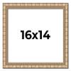16x14 Frame Silver Bamboo Solid Wood Picture Frame | 1.5 Inch Moulding Width | Interior Frame Depth 0.5 Inches | Beechey Bamboo Frame with UV Acrylic Plexiglass, Foam Board Backing & Hanging Hardware view 1